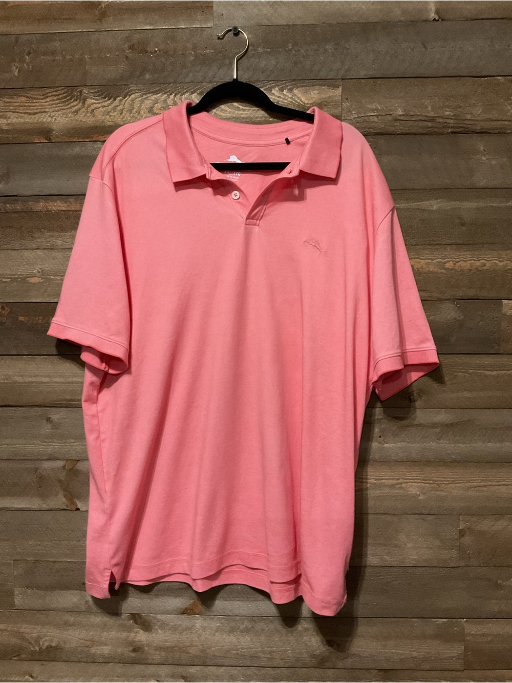 Tommy Bahama Men's Coral Pink Color Polo Shirt Size XXL